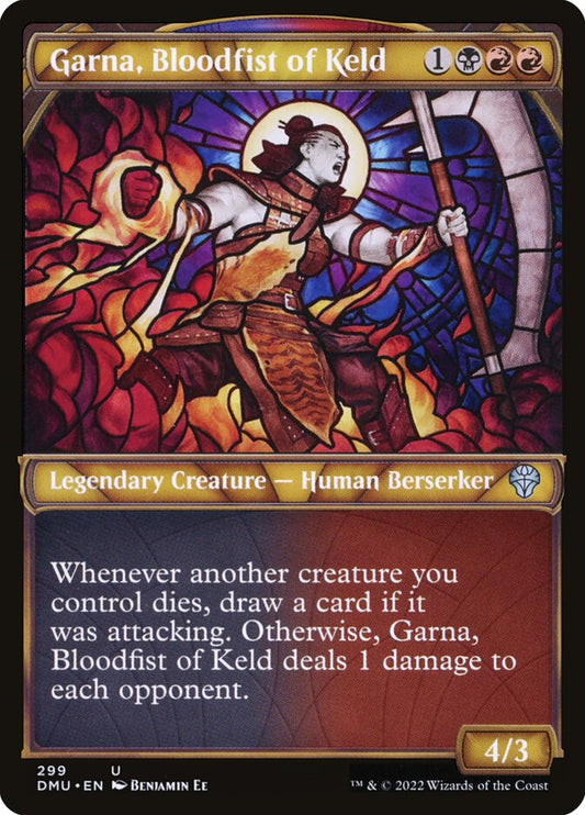 MTG Card Title: Garna, Bloodfist of Keld DMU/299