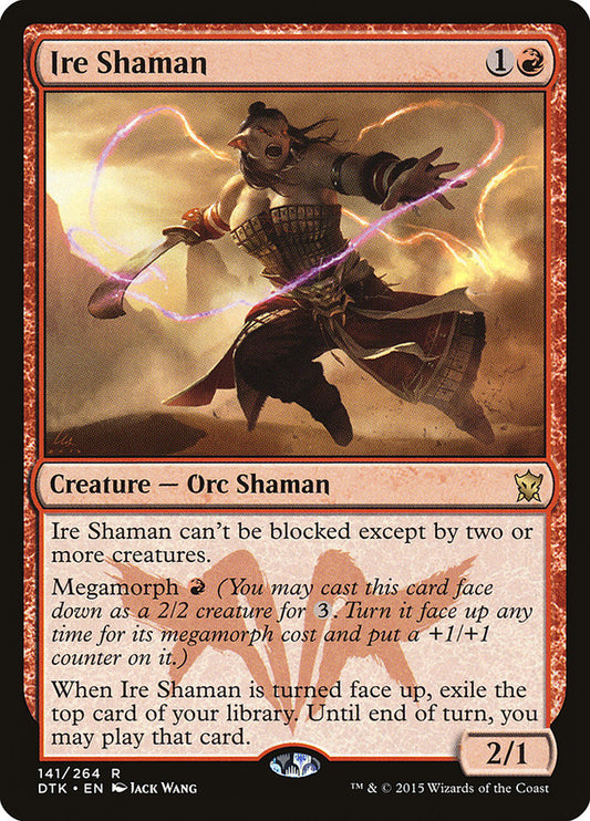 MTG Card Title: Ire Shaman DTK/141