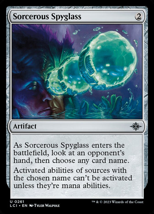 MTG Card Title: Sorcerous Spyglass LCI/261