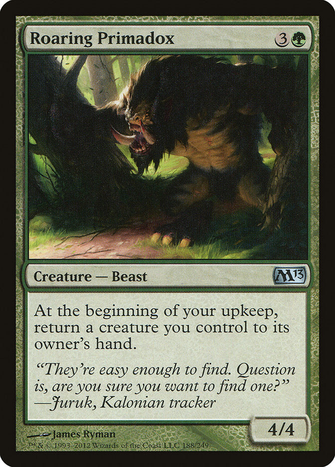 MTG Card Title: Roaring Primadox M13/188