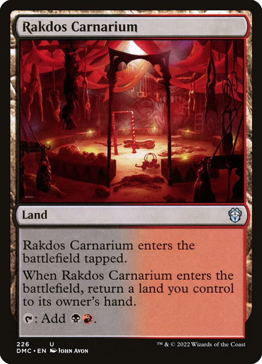 MTG Card Title: Rakdos Carnarium DMC/226
