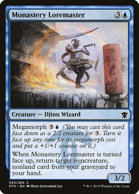 MTG Card Title: Monastery Loremaster DTK/63
