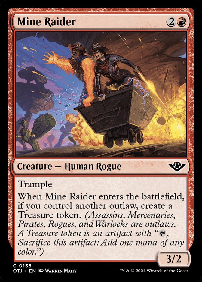 MTG Card Title: Mine Raider OTJ/135
