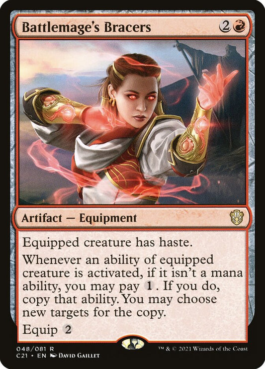 MTG Card Title: Battlemage's Bracers C21/48