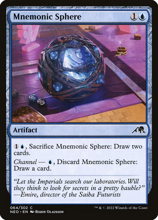 MTG Card Title: Mnemonic Sphere NEO/64