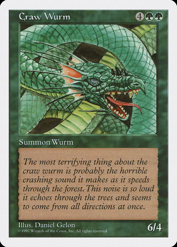 MTG Card Title: Craw Wurm 5ED/286