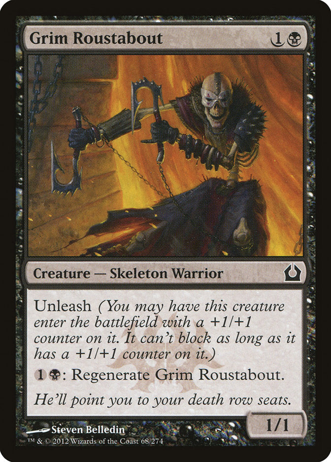 MTG Card Title: Grim Roustabout RTR/68