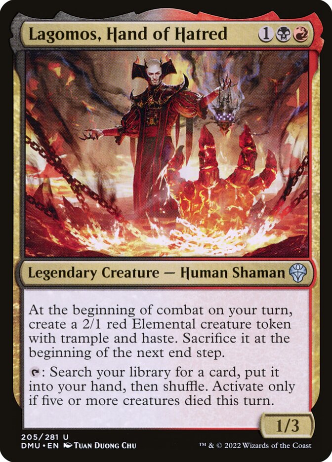 MTG Card Title: Lagomos, Hand of Hatred DMU/205