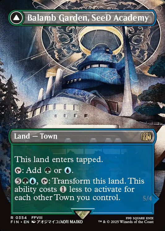 MTG Card Title: Balamb Garden, SeeD Academy // Balamb Garden, Airborne FIN/354