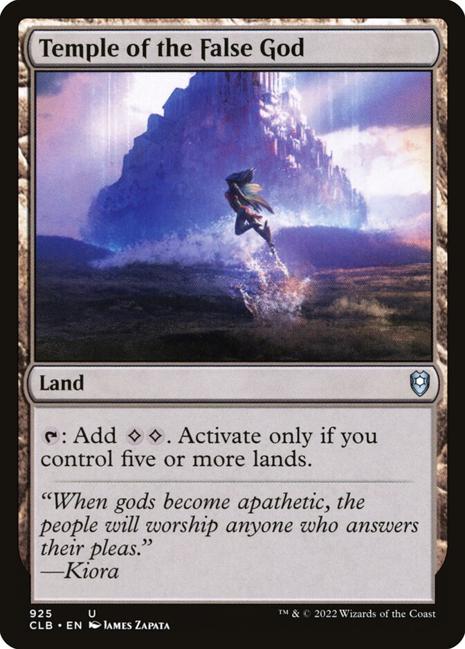 MTG Card Title: Temple of the False God CLB/925