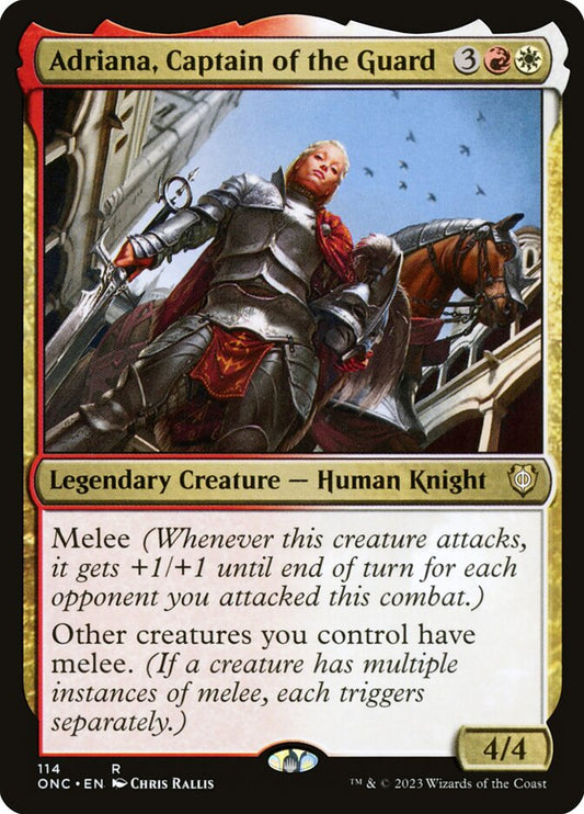 MTG Card Title: Adriana, Captain of the Guard ONC/114