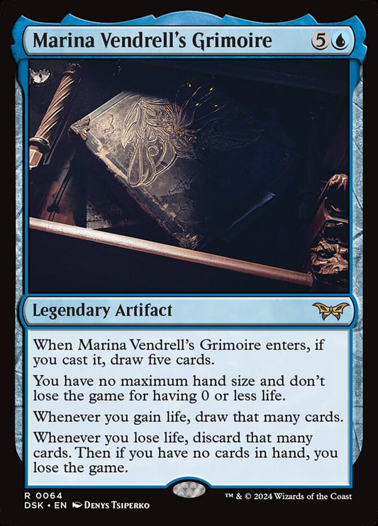MTG Card Title: Marina Vendrell's Grimoire DSK/64
