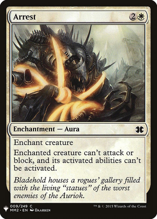 MTG Card Title: Arrest PLST/MM2-9