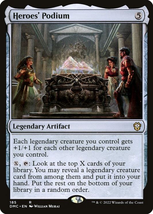 MTG Card Title: Heroes' Podium DMC/185