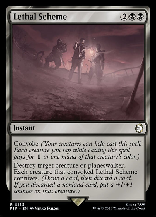 MTG Card Title: Lethal Scheme PIP/185