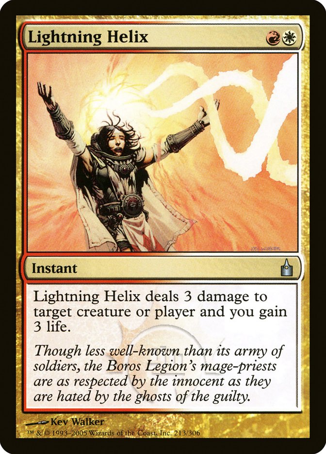 MTG Card Title: Lightning Helix RAV/213