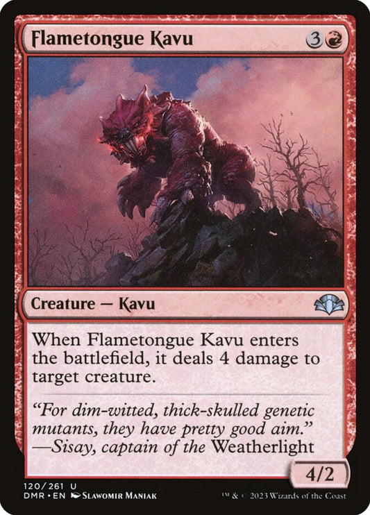 MTG Card Title: Flametongue Kavu DMR/120