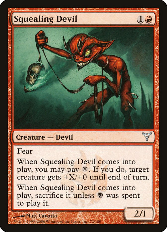 MTG Card Title: Squealing Devil DIS/72