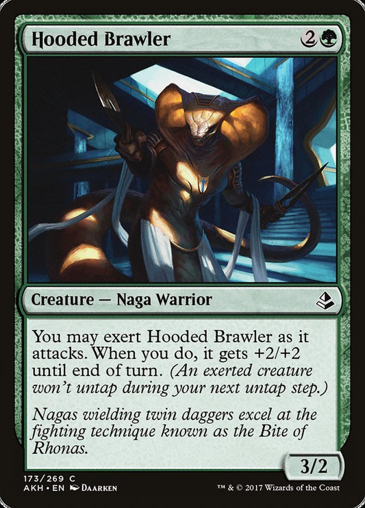 MTG Card Title: Hooded Brawler AKH/173