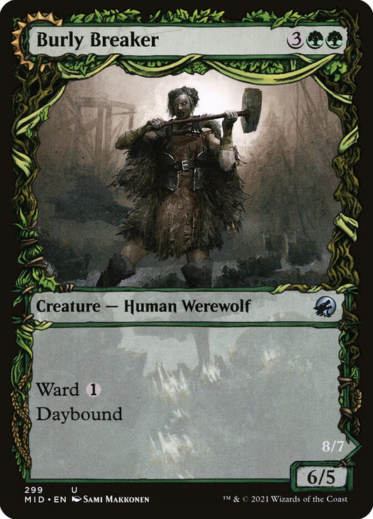 MTG Card Title: Burly Breaker // Dire-Strain Demolisher MID/299