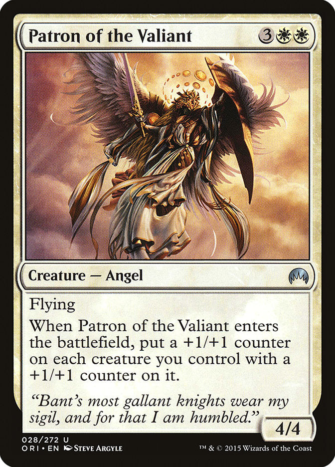 MTG Card Title: Patron of the Valiant ORI/28