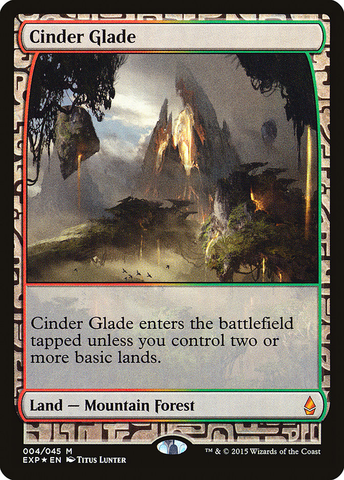 MTG Card Title: Cinder Glade EXP/4