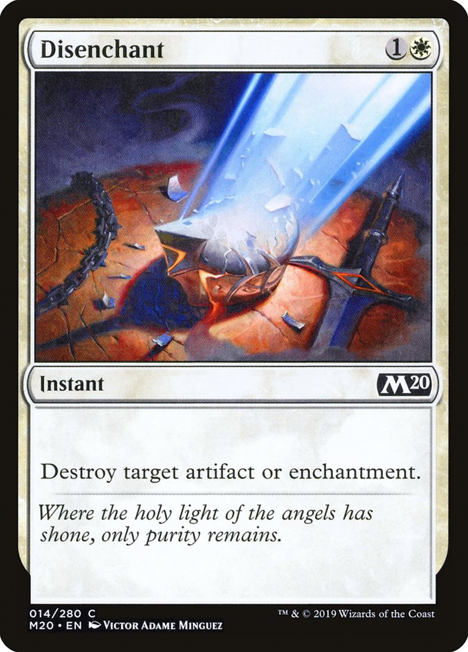 MTG Card Title: Disenchant M20/14