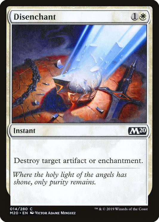 MTG Card Title: Disenchant M20/14