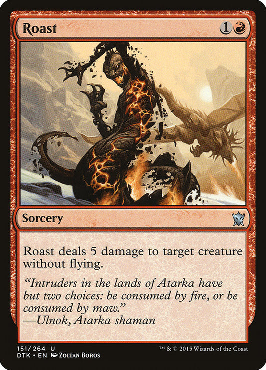 MTG Card Title: Roast DTK/151
