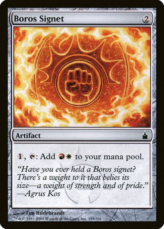 MTG Card Title: Boros Signet RAV/255