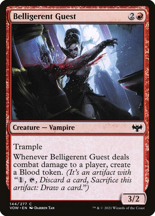 MTG Card Title: Belligerent Guest VOW/144