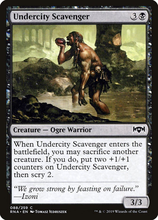 MTG Card Title: Undercity Scavenger RNA/88