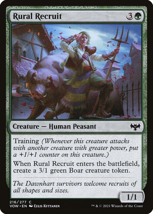 MTG Card Title: Rural Recruit VOW/216