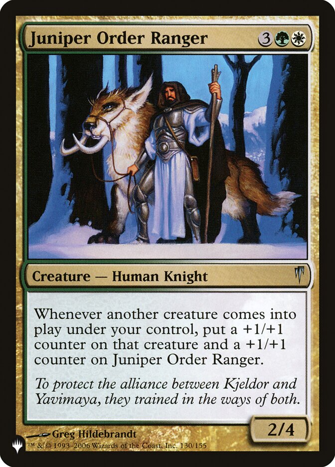 MTG Card Title: Juniper Order Ranger PLST/CSP-130