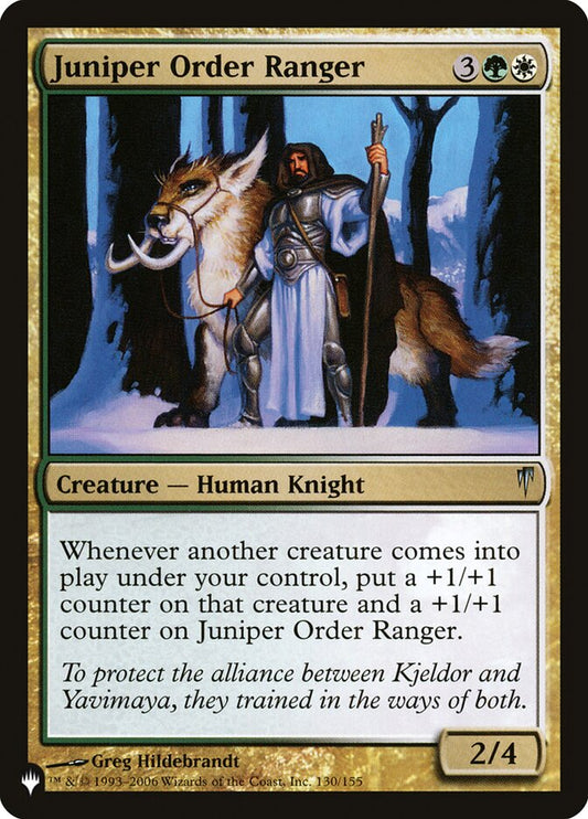 MTG Card Title: Juniper Order Ranger PLST/CSP-130