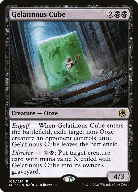 MTG Card Title: Gelatinous Cube AFR/105
