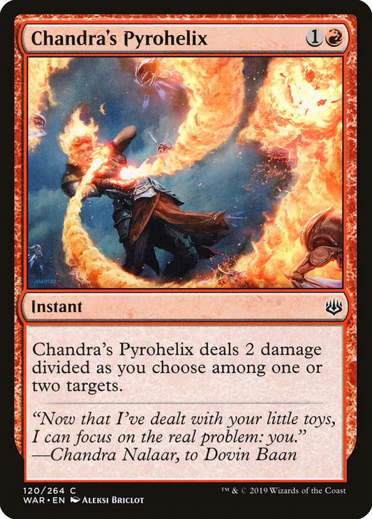MTG Card Title: Chandra's Pyrohelix WAR/120