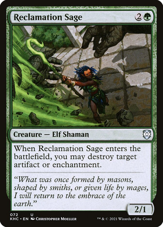 MTG Card Title: Reclamation Sage KHC/72