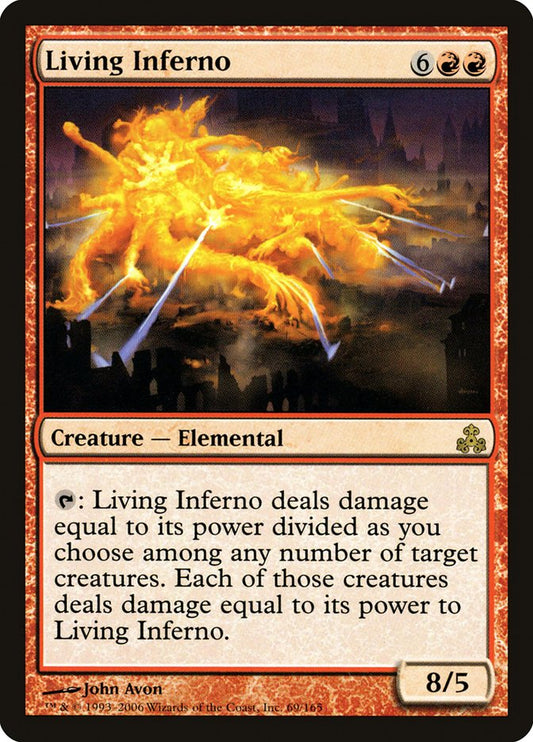 MTG Card Title: Living Inferno GPT/69