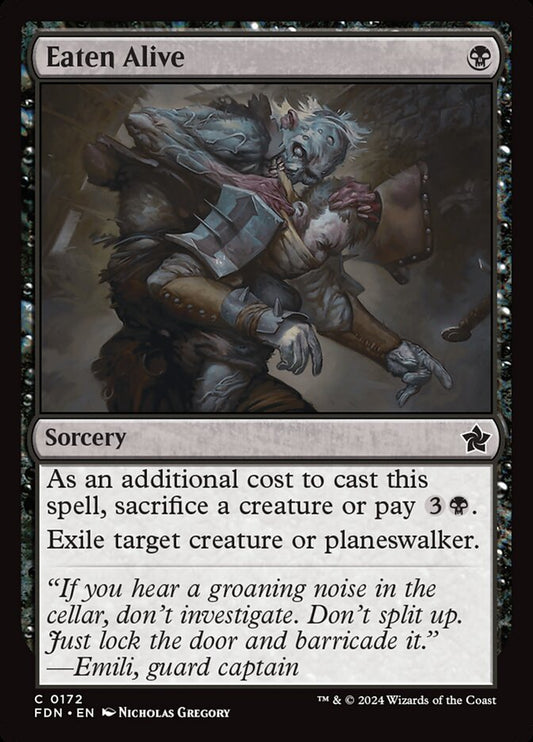 MTG Card Title: Eaten Alive FDN/172