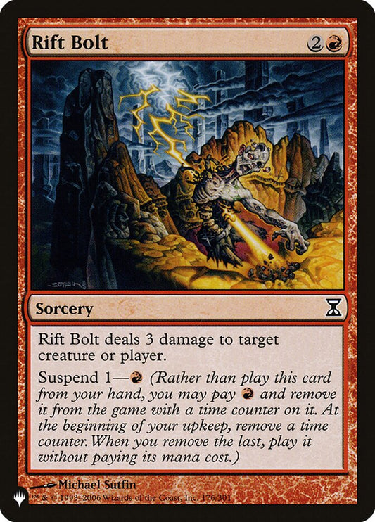 MTG Card Title: Rift Bolt PLST/TSP-176