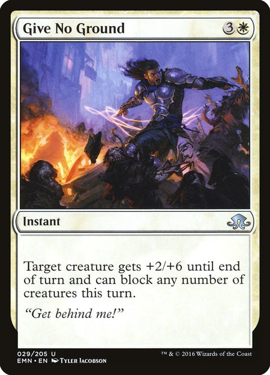 MTG Card Title: Give No Ground EMN/29
