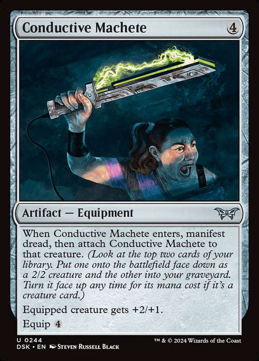MTG Card Title: Conductive Machete DSK/244