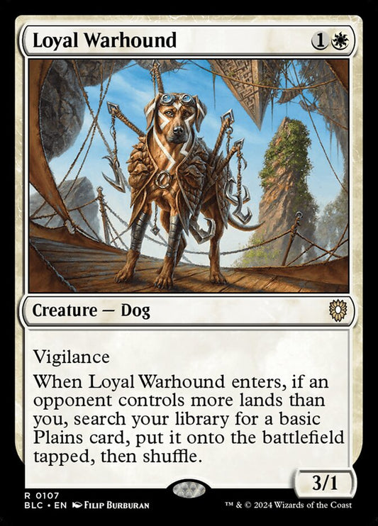 MTG Card Title: Loyal Warhound BLC/107