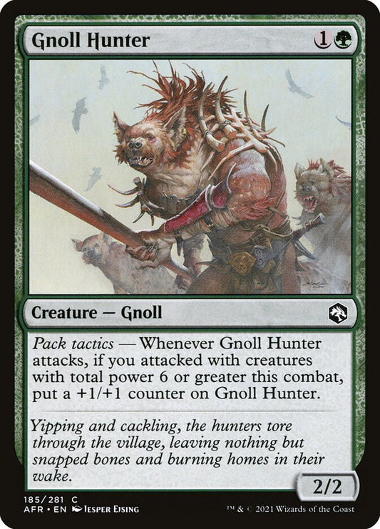 MTG Card Title: Gnoll Hunter AFR/185