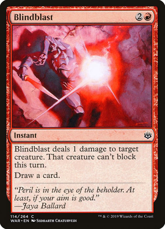 MTG Card Title: Blindblast WAR/114