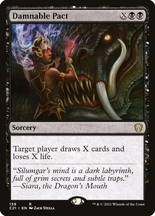 MTG Card Title: Damnable Pact C21/139