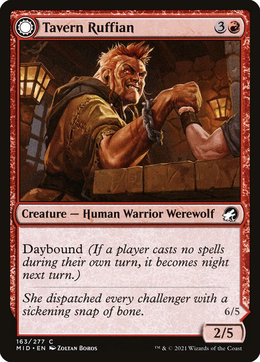 MTG Card Title: Tavern Ruffian // Tavern Smasher MID/163