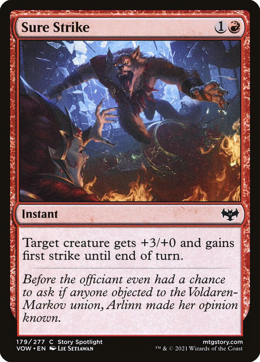 MTG Card Title: Sure Strike VOW/179