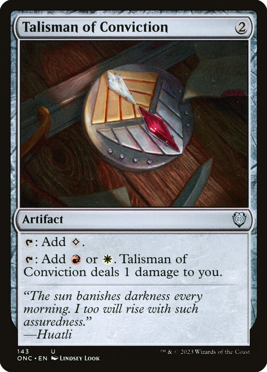 MTG Card Title: Talisman of Conviction ONC/143